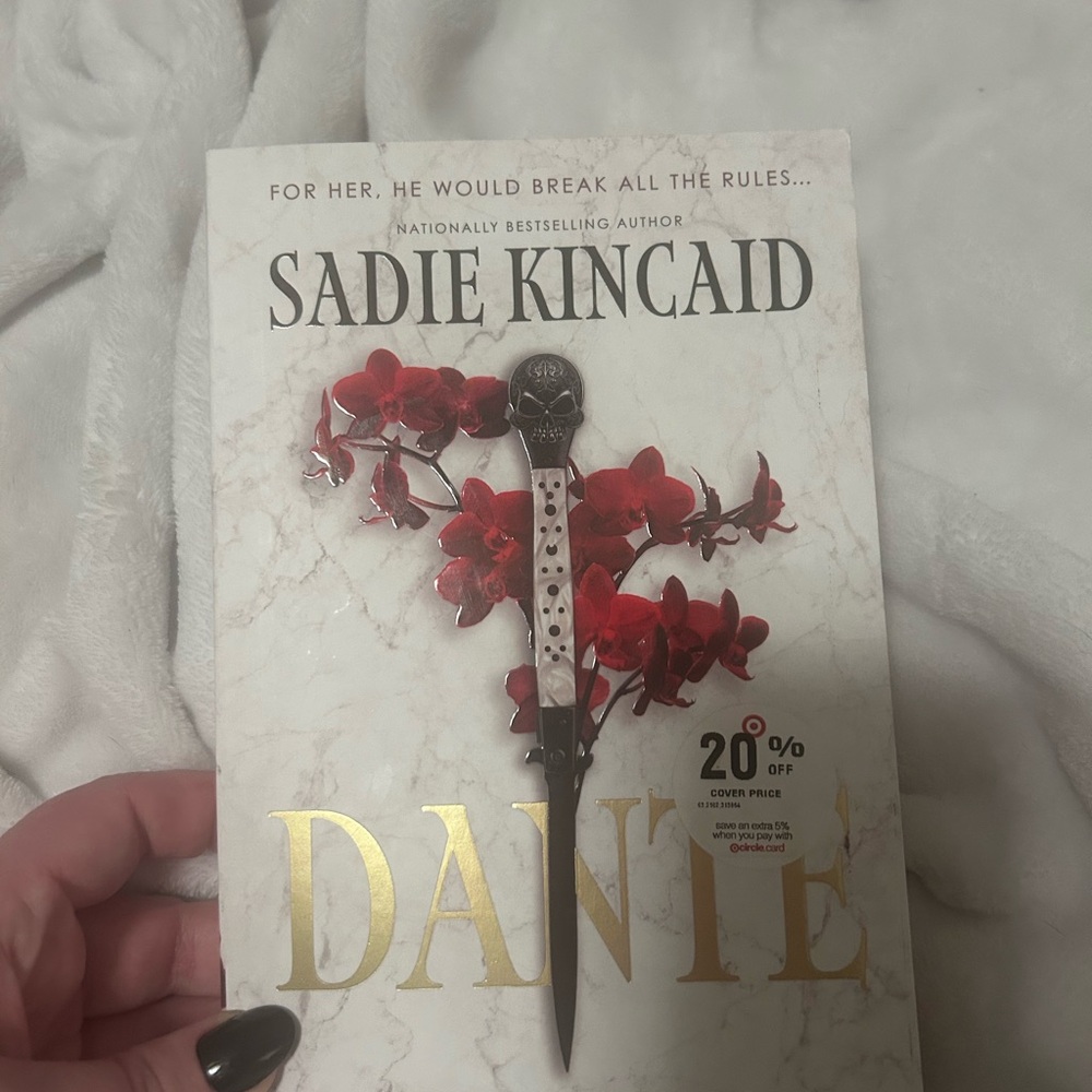 Sadie Kincaid 'Dante' Paperback Book - White & Red Cover